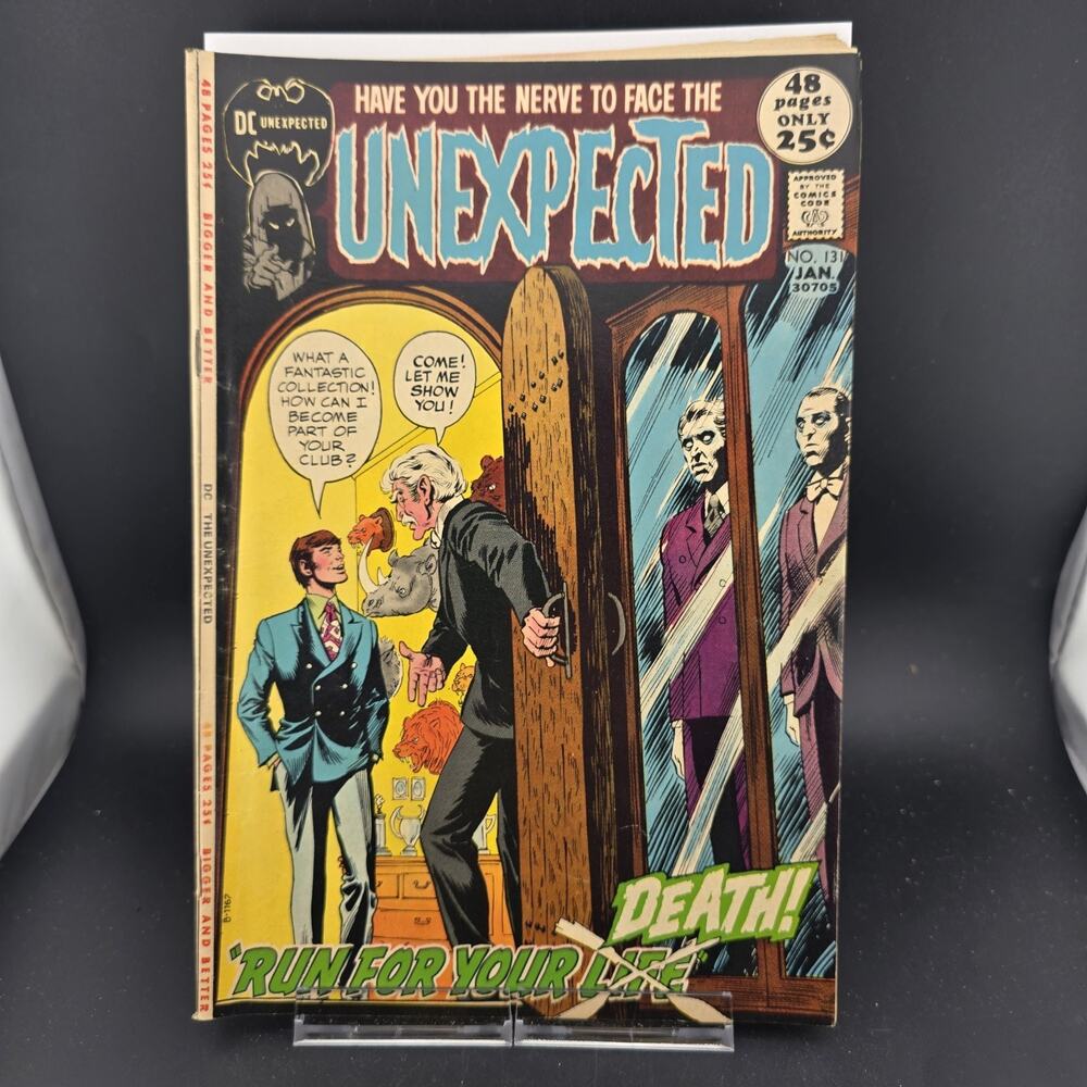 THE UNEXPECTED #131 (1972) DC Horror Nick Cardy Cover Jack Kirby In Days of Mob